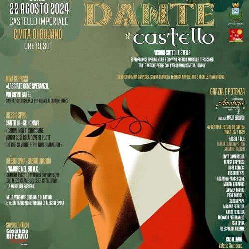 Dante a Castello IV Ed nell'inferno degli Ignavi con Orff, Liszt, Caronte, Catullo sotto le stelle