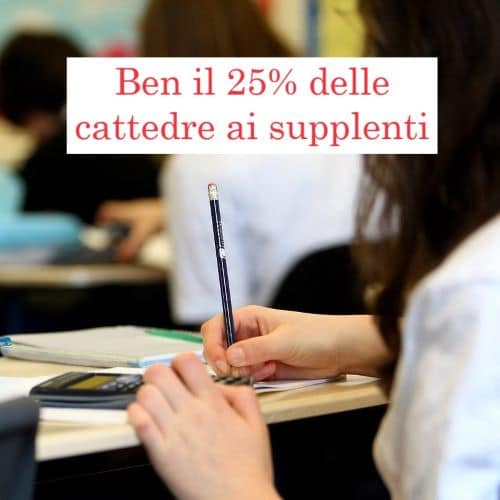 25% cattedre ai supplenti. Anief: è il fallimento del sistema scolastico italiano