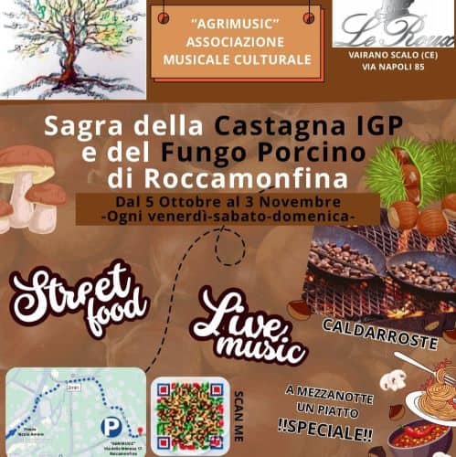 Roccamonfina sagra della castagna: ci sono anche i funghi porcini