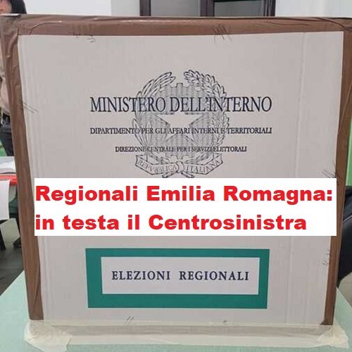 Centrosinistra avanti regionali EmiliaRomagna. Spoglio: in testa de Pascale