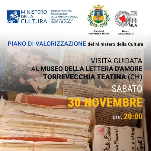 Museo Lettera d'Amore aperto in via straordinaria per il Ministero della Cultura