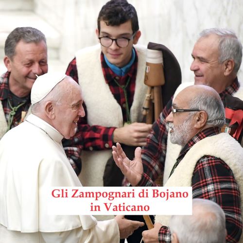 In Vaticano Zampognari Bojano, l’incontro straordinario con Papa Francesco in occasione del Natale