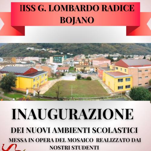 Bojano scuola nuova di zecca per l'Open Day di presentazione degli ambienti IISS Lombardo Radice appena realizzati