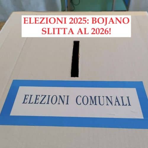 Elezioni 2025 Bojano slitta al 2026. Proroga anche per gli altri comuni del Molise