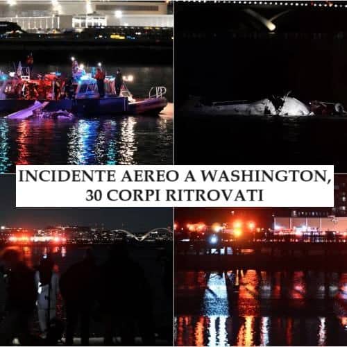 Incidente aereo Washington 30 corpi ritrovati, nessun superstite