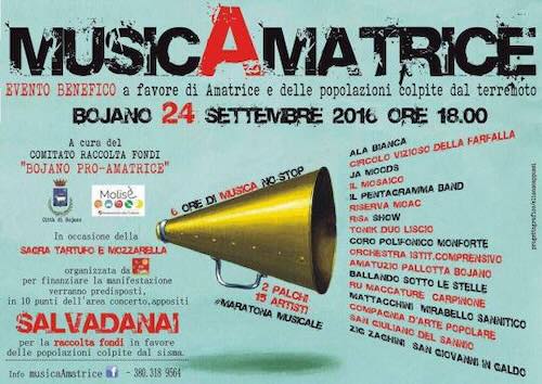 MusicAmatrice Bojano. Successo su tutti i fronti con un ricavo inaspettato