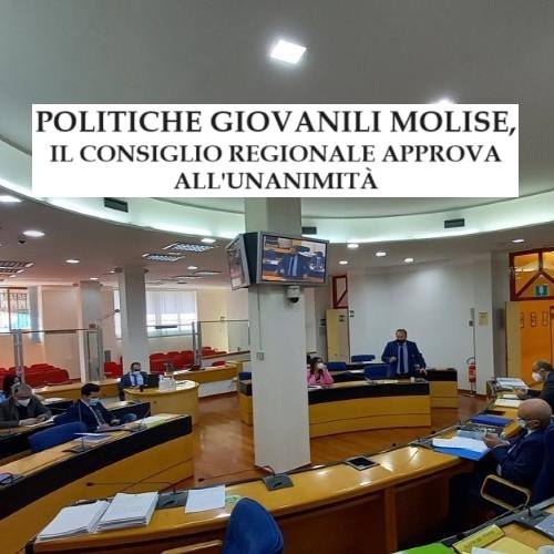 Politiche occupazionali giovanili Molise, Consiglio regionale approva la mozione all’unanimità