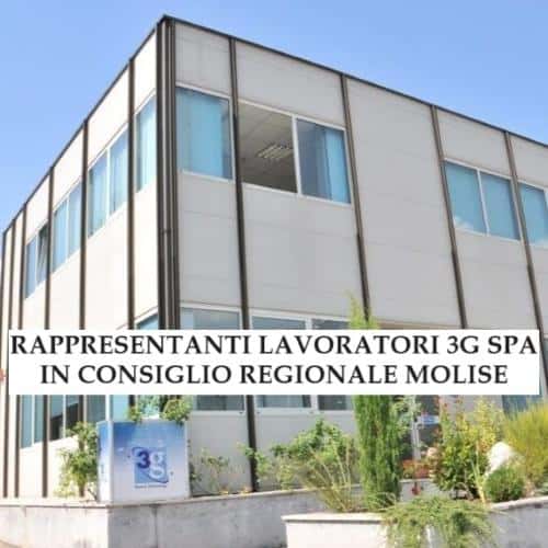 Rappresentanti lavoratori 3G Spa in Consiglio regionale Molise