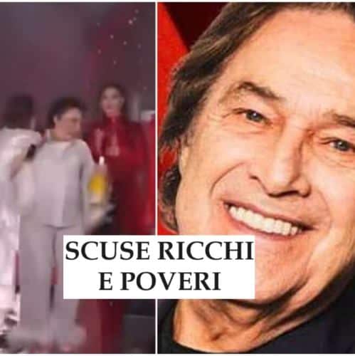 Scuse Ricchi e Poveri. Angelo fa ammenda per la figuraccia di fine anno