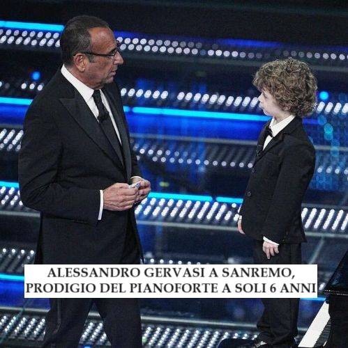 Alessandro Gervasi a Sanremo: prodigio del pianoforte a soli 6 anni. Sarà Peppino di Capri nel nuovo film