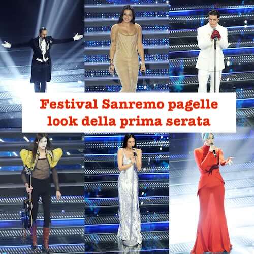 Festival Sanremo pagelle look della prima serata