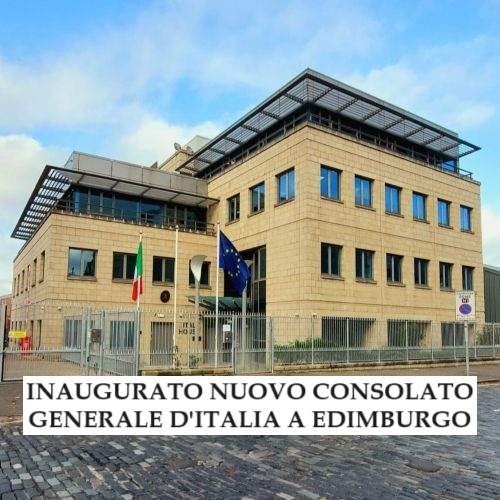 Inaugurato Consolato d'Italia a Edimburgo per i 27000 italiani in Scozia