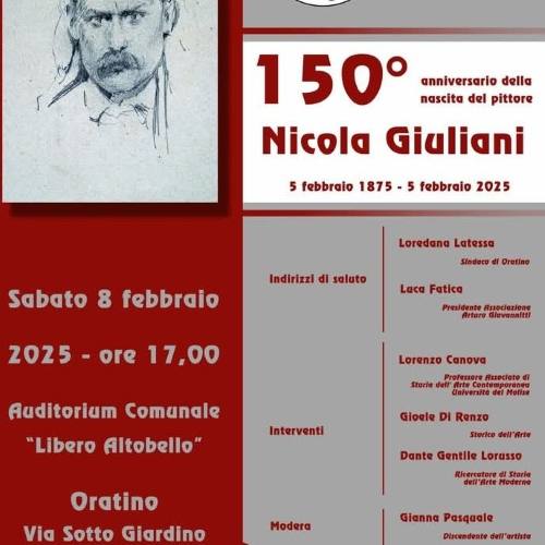 Nicola Giuliani 150 anni di storia dell’arte dell’800 e '900 molisano