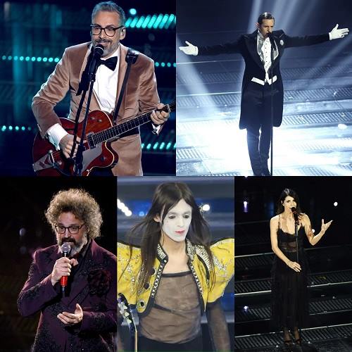 Sanremo 2025 top 5 dei brani della prima serata. L'ordine casuale sarà un caso?