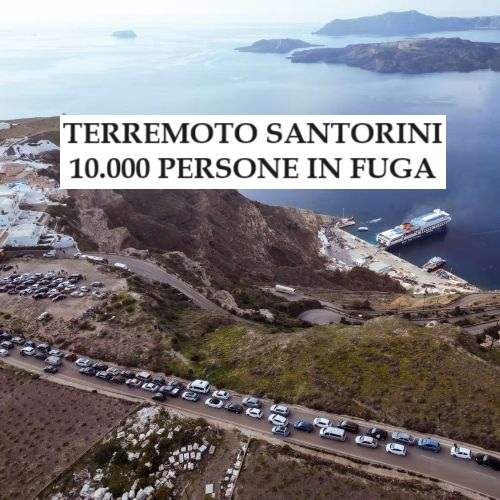 Terremoto Santorini 10000 persone in fuga